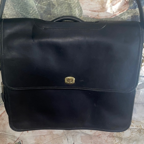 Coach Leather Laptop Bag Tote - Picture 2 of 8